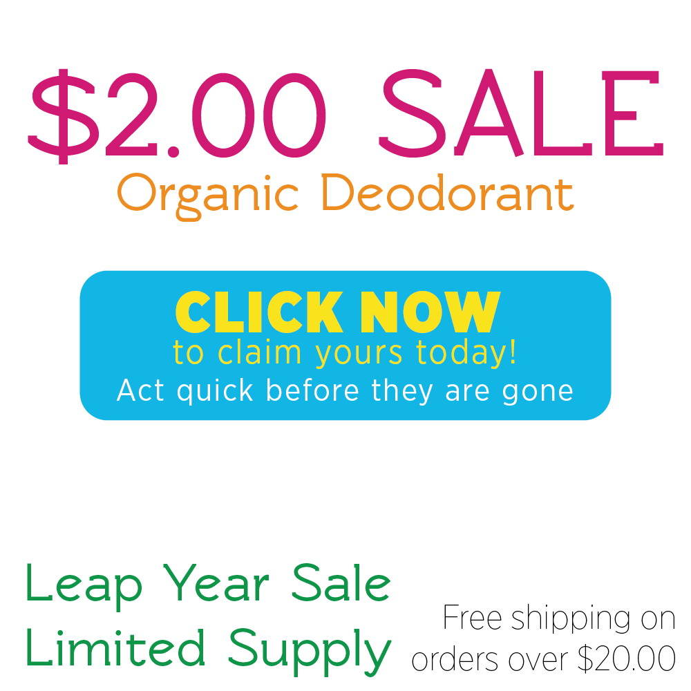 Click to get $2.00 Organic Deodorant Sale.